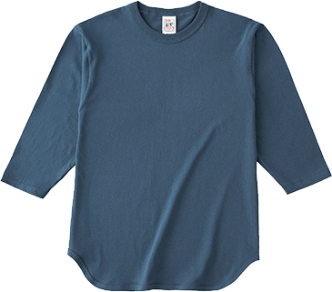 Cross Stitch 6.2oz オープンエンド ベースボール 七分袖Tシャツ