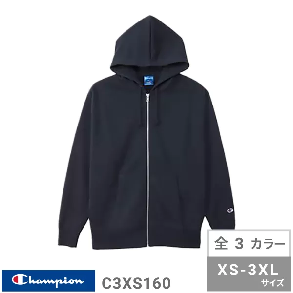 チャンピオン　ジップフーデッドスェットシャツ