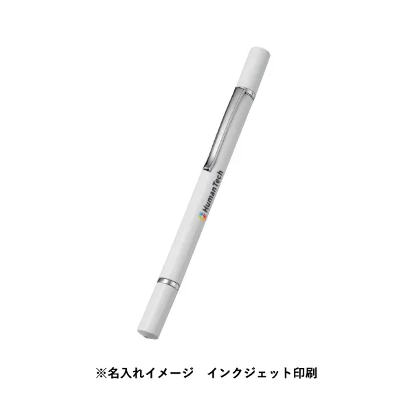 ボールペン付クリアディスク型タッチペン（再生ABS）