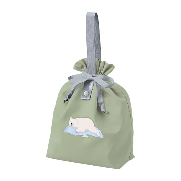 クルリトコンパクトクーラー巾着バッグ