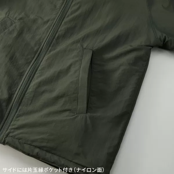 シェル フリース リバーシブル スタンド ジャケット