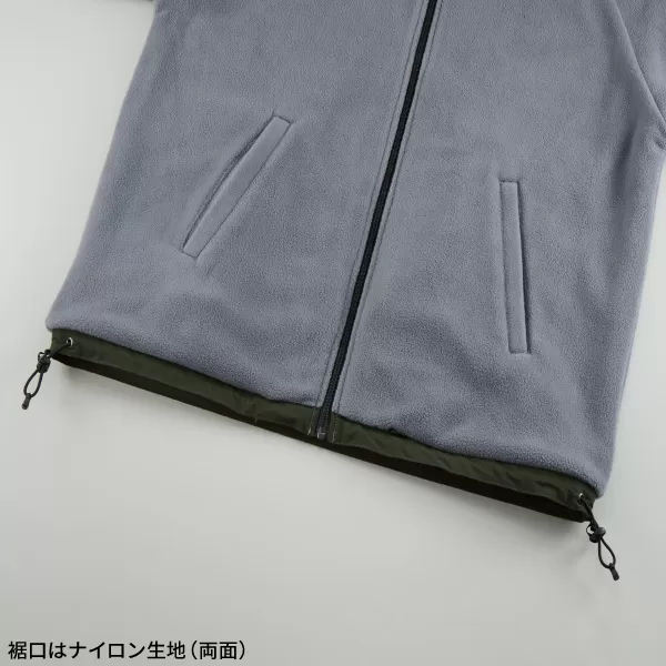 シェル フリース リバーシブル スタンド ジャケット