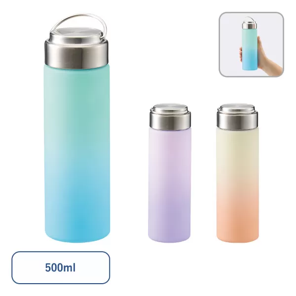 グラデーションハンドルクリアボトル500ml