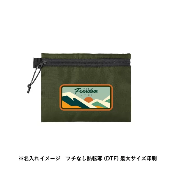 リップストップフラットポーチ(S)