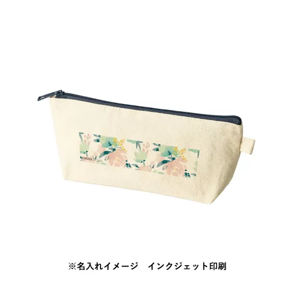 カラーファスナーキャンバスロングポーチ