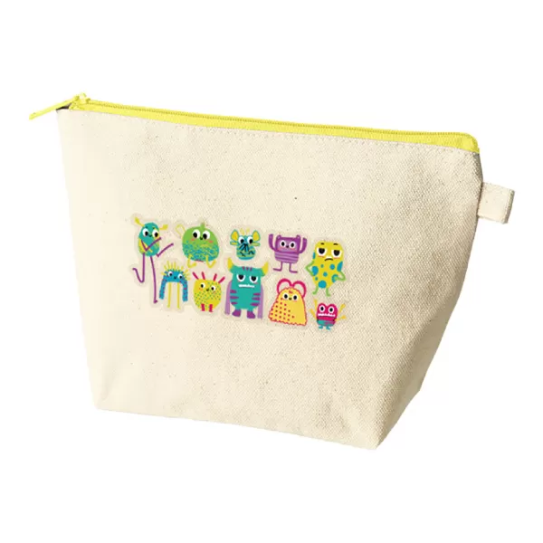 カラーファスナーキャンバスデイリーポーチ