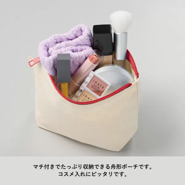 カラーファスナーキャンバスデイリーポーチ