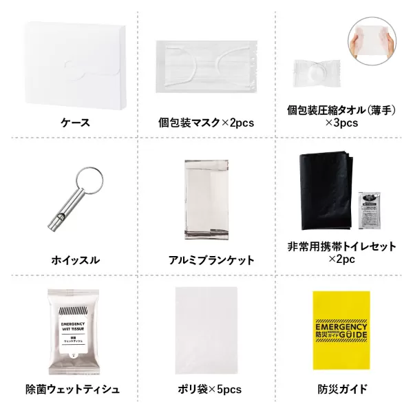 防災緊急9点セット ケースタイプ