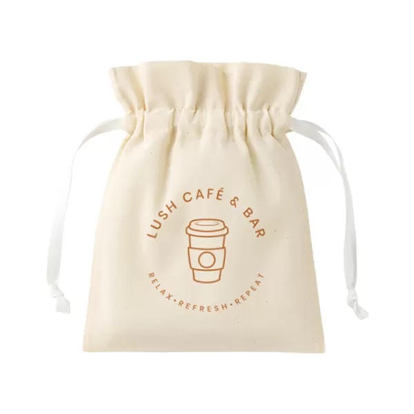 コットンカラーリボン巾着（S）