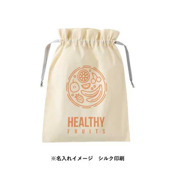 コットンカラーリボン巾着（L）