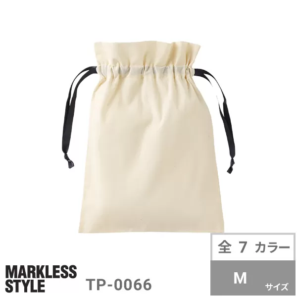 コットンカラーリボン巾着（M）