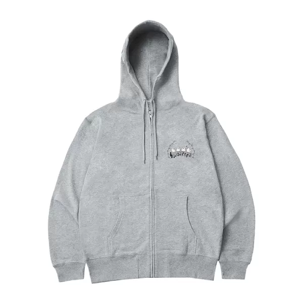 12オンス プラチナフルジップパーカー