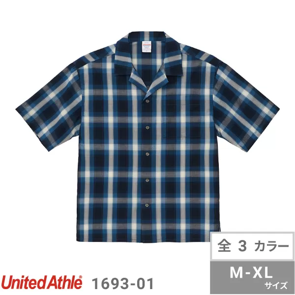 コットンオープンカラーショートスリーブシャツ