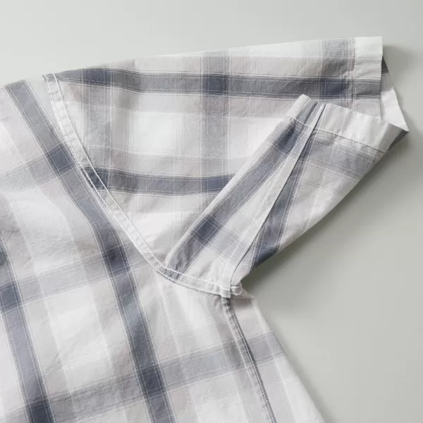 コットンオープンカラーショートスリーブシャツ