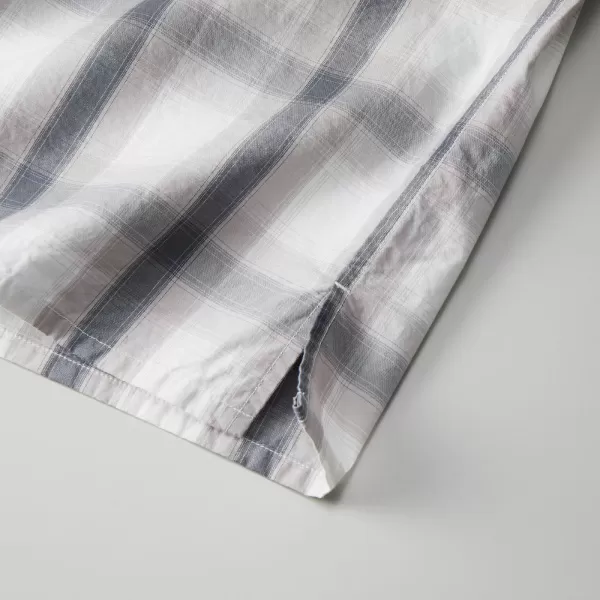 コットンオープンカラーショートスリーブシャツ