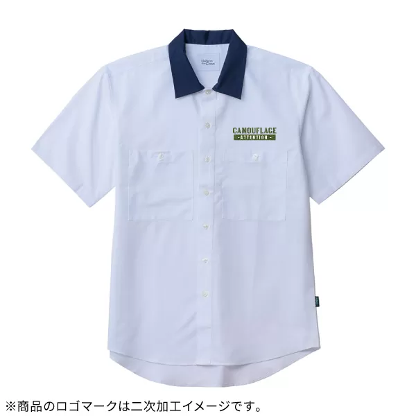 ユニセックスワイドカラーシャツ
