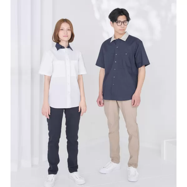 ユニセックスレギュラーカラーシャツ