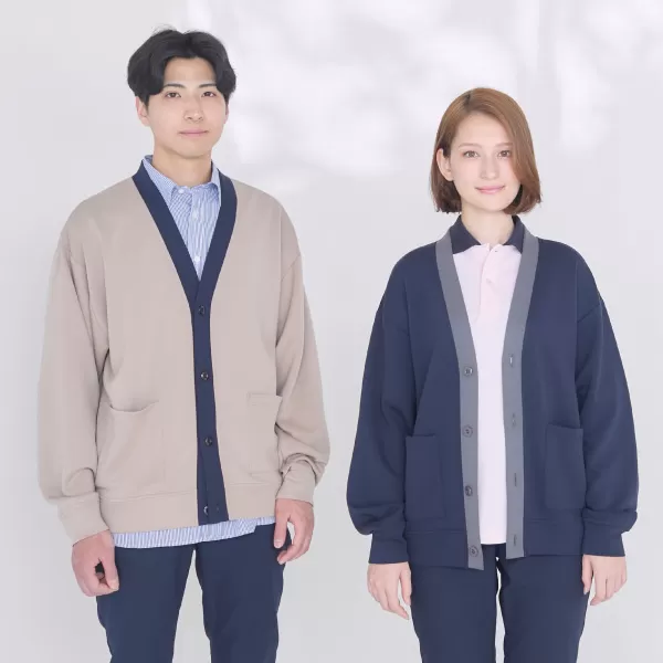 ユニセックスカーディガン