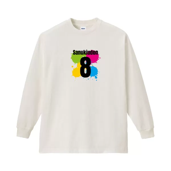 6.5オンスピグメントダイロングスリーブTシャツ
