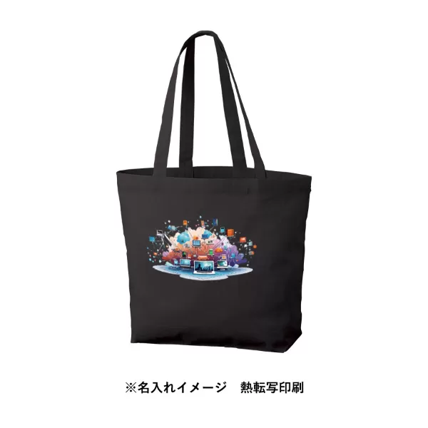 厚手コットンベーシックトート(M)ワイド
