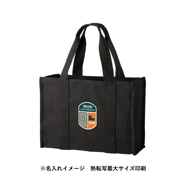 オーガニックコットンキャンバススクエアライントート