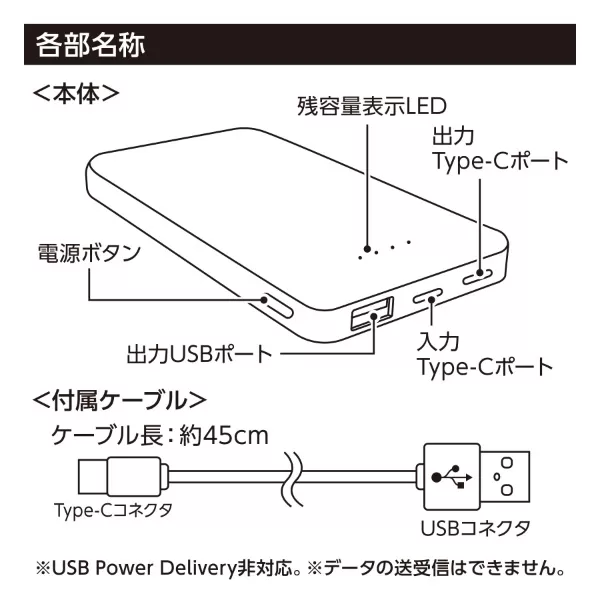モバイルチャージャー10000(リン酸鉄使用)