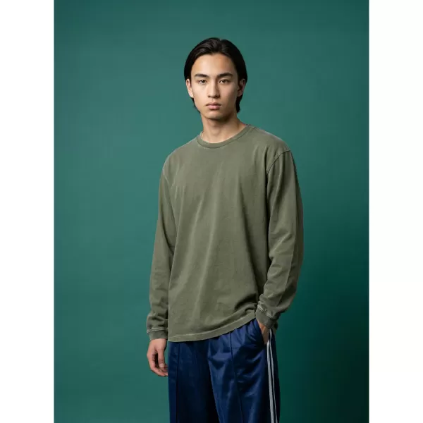 6.6オンス ロングスリーブヴィンテージTシャツ（1.6インチリブ）