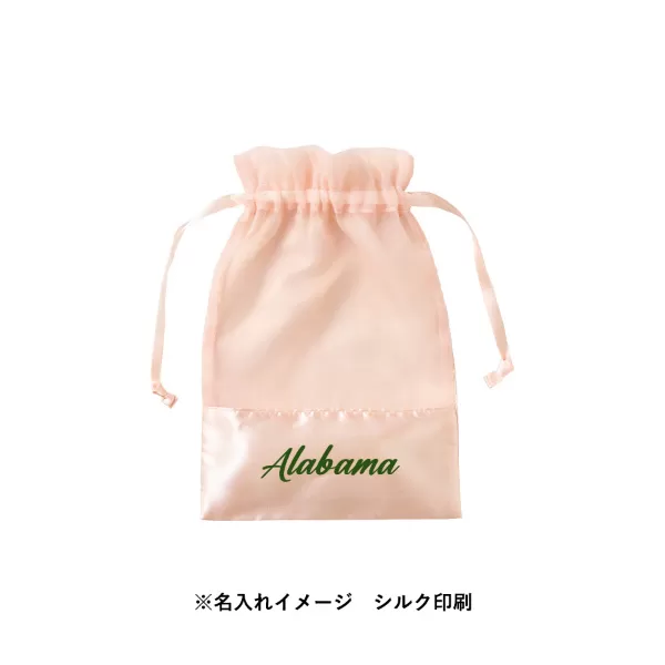サテン＆オーガンジー巾着（M）