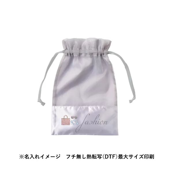 サテン＆オーガンジー巾着（M）