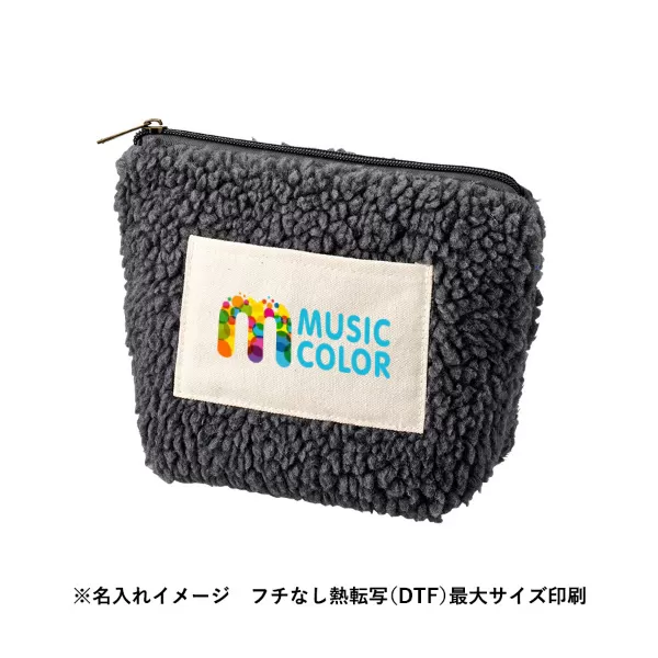 ボア＆キャンバスポケットデイリーポーチ