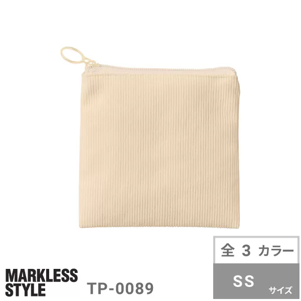 コーデュロイフラットポーチ（SS）