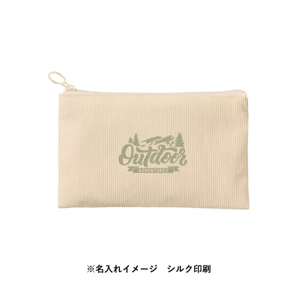 コーデュロイフラットポーチ（S）