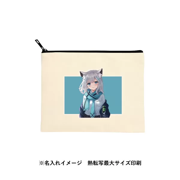キャンバスフラットポーチ(M)