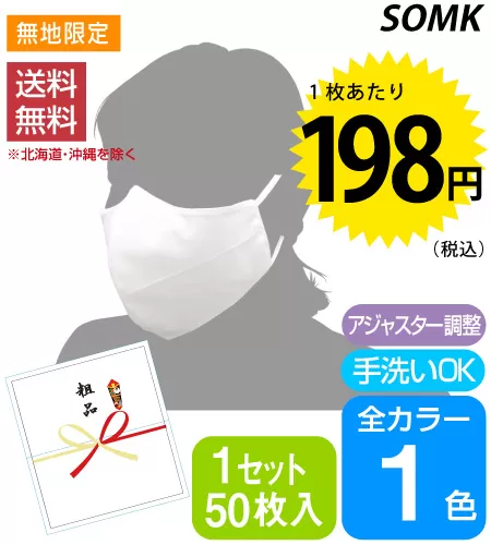 【無地限定】粗品マスク 50枚セット
