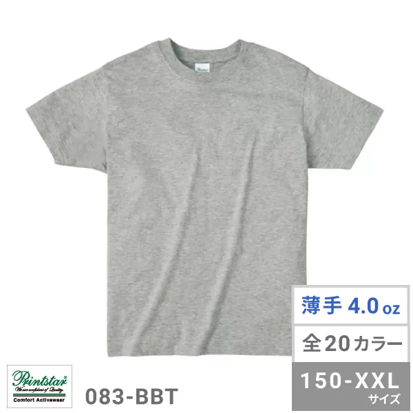 083-BBT 4.0オンス ライトウェイトTシャツ