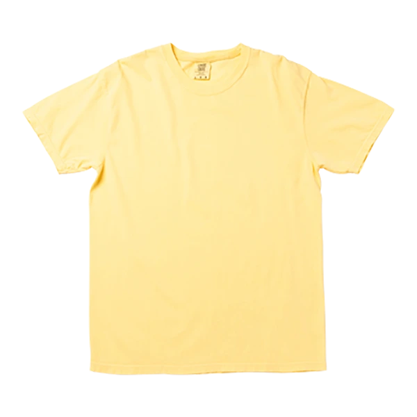 限定アイテム　黄色のガーメントダイTシャツ　Lサイズ