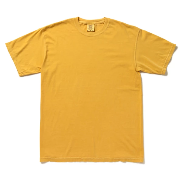 限定アイテム　黄色のガーメントダイTシャツ　Lサイズ