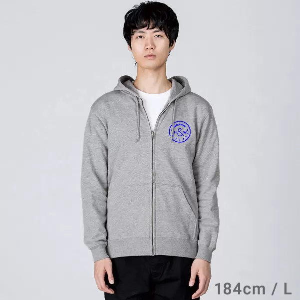 8.4オンス ジップアップライトパーカー