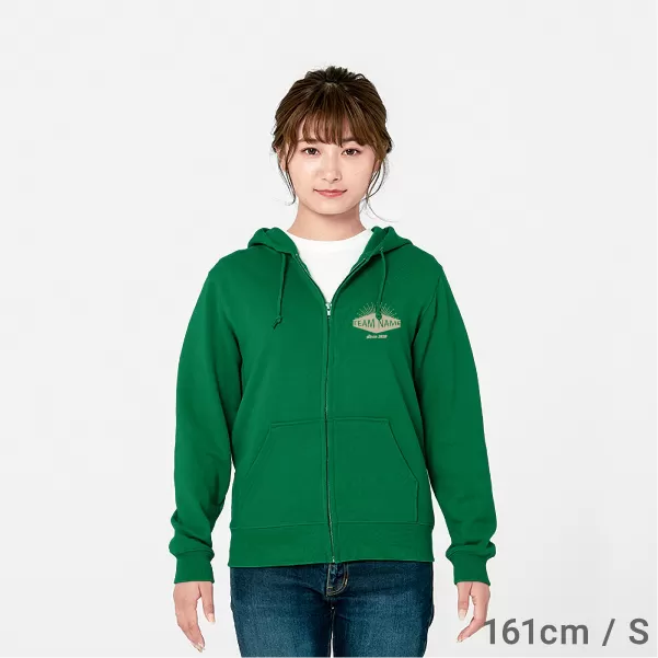 8.4オンス ジップアップライトパーカー