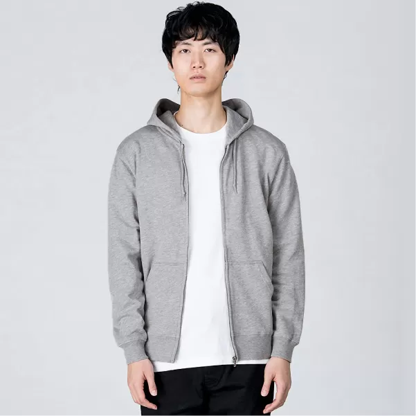 8.4オンス ジップアップライトパーカー