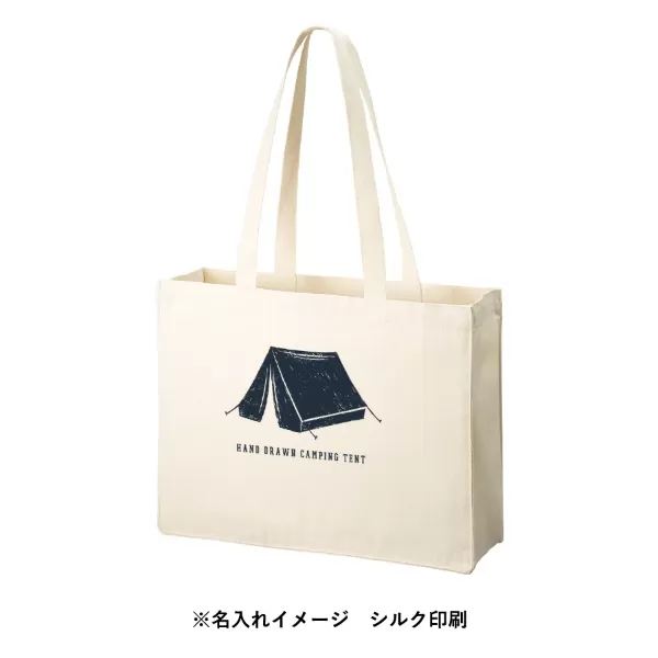 オーガニックコットンキャンバスボックストート