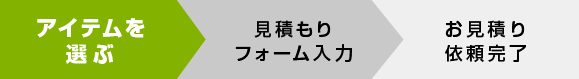 お見積り依頼の流れ