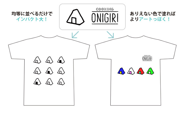 ゆるいイラストのオリジナルTシャツ