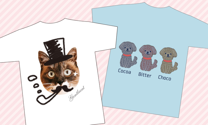ペットのイラストや写真に胸キュン 可愛い動物tシャツの作り方 P1 Connect ペットのイラストや写真に胸キュン 可愛い動物tシャツの作り方 P1 Connect