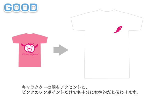 チャリティーTシャツのデザイン