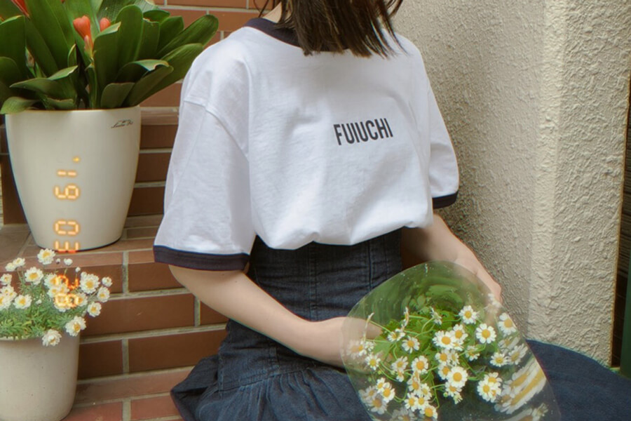 オリジナルTシャツシルクプリント（プリント色:ブラック）pic02-02